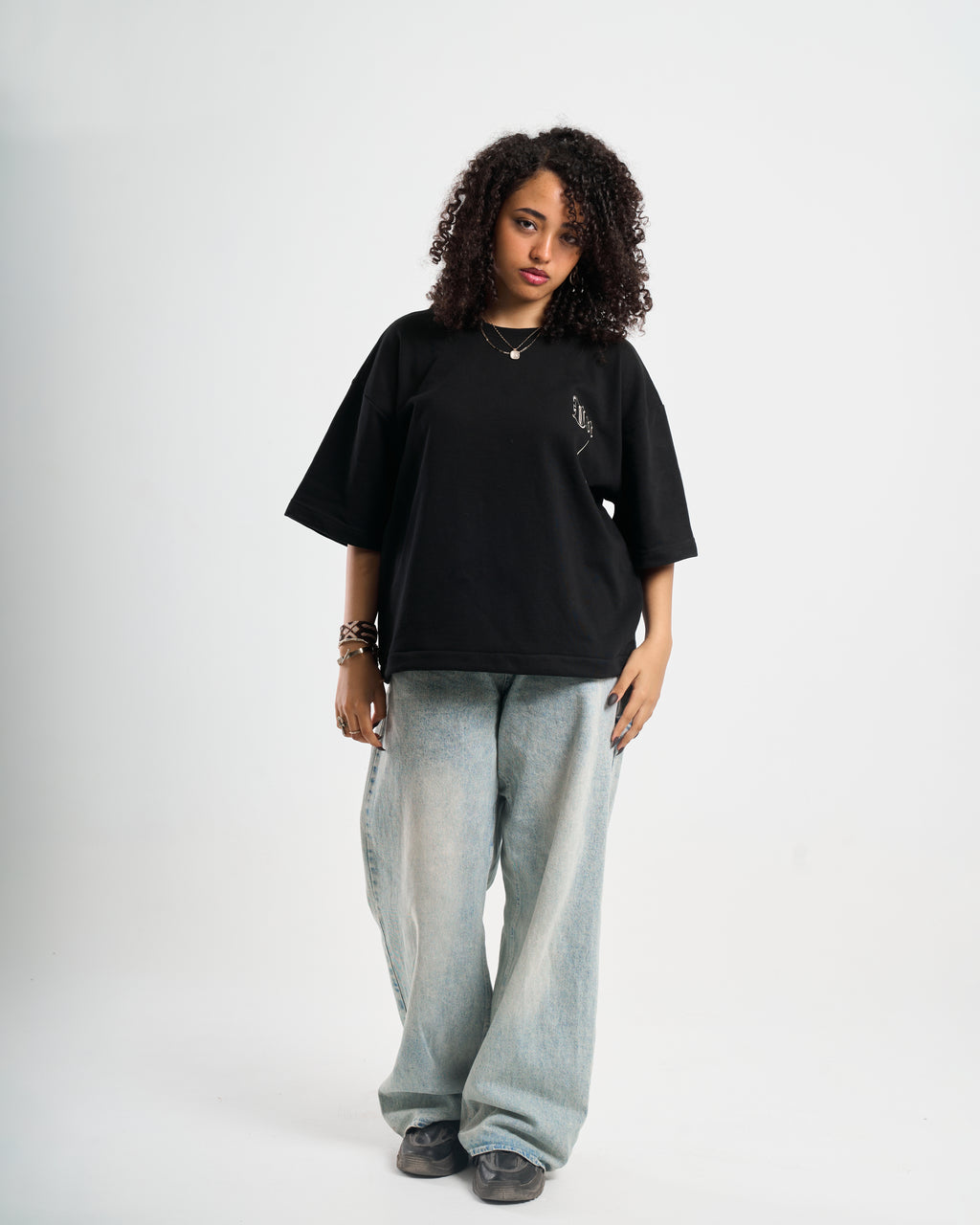 GOLDSTAMP BLACK BOXY TEE