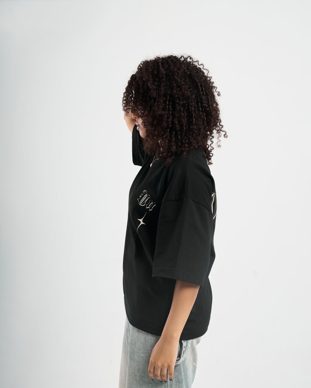 GOLDSTAMP BLACK BOXY TEE