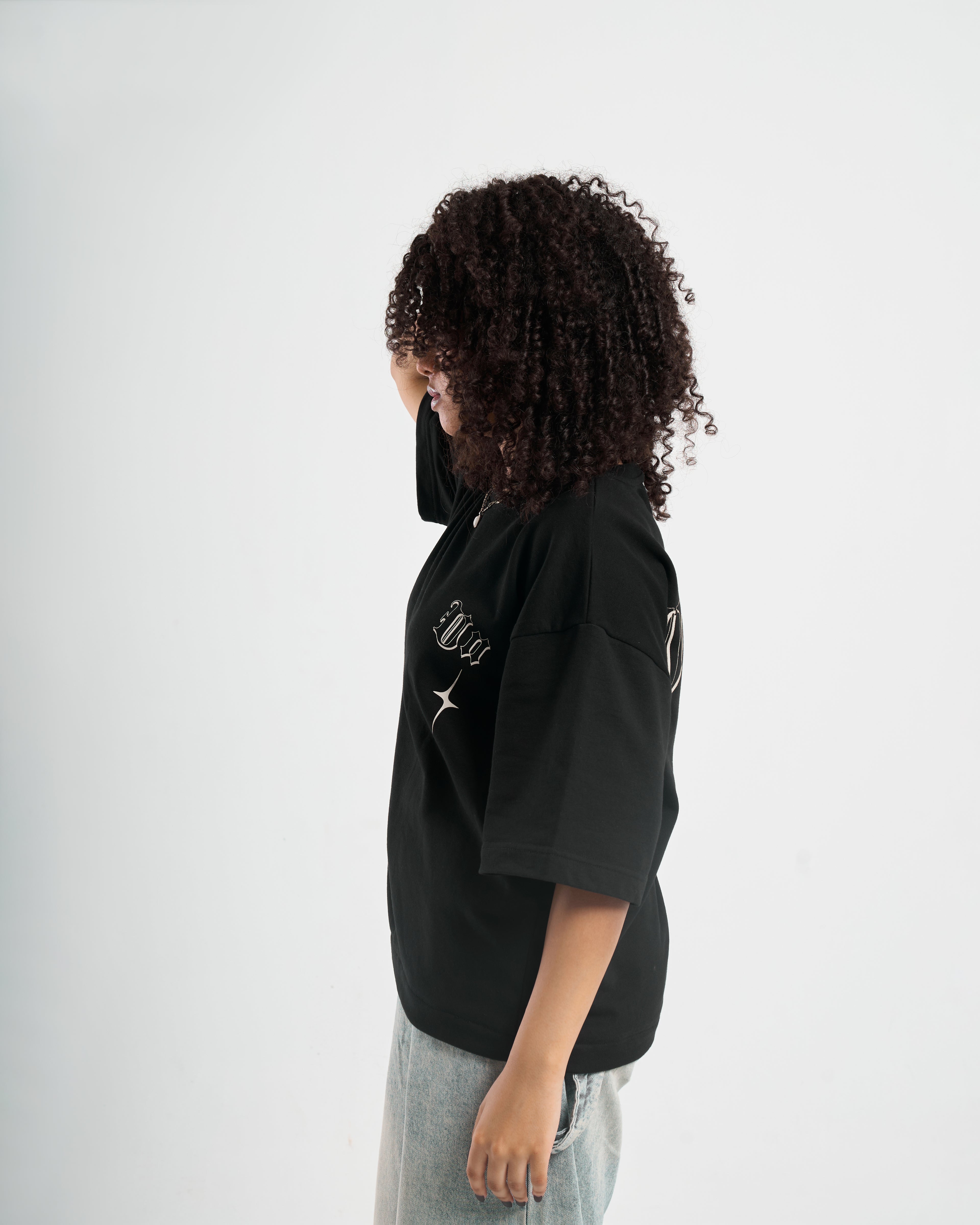 GOLDSTAMP BLACK BOXY TEE