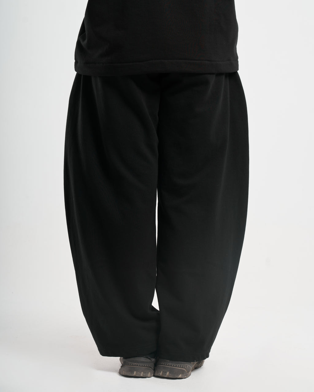 METALCORE BLACK WIDE-LEG PANTS
